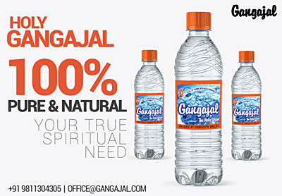 Gangajallife Gangajal for Puja from Rishikesh -Pure and Original Ganga jal - 1 Bottle -For Rituals and Religious Rites 200 ml