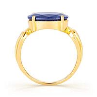 Kundali GEMS Natural Neelam Blue Sapphire Gold Gemstone Ring Having Blue Colour Stone on pure 18 kt Gold