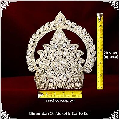 Divine Vedic  Stones Crown Mukut