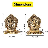 Divin India Laxmi Ganesh Set Idol