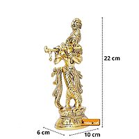 Divine Lord Krishna Metal Statue