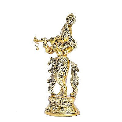 Divine Lord Krishna Metal Statue