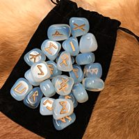 Crocon Opalite Gemstone Rune Stones