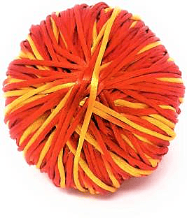 Kuhu Creations Yellow, Red Thread  (5 m Pack of1)