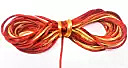 Kuhu Creations Yellow, Red Thread  (5 m Pack of1)