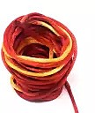 Kuhu Creations Yellow, Red Thread  (5 m Pack of1)